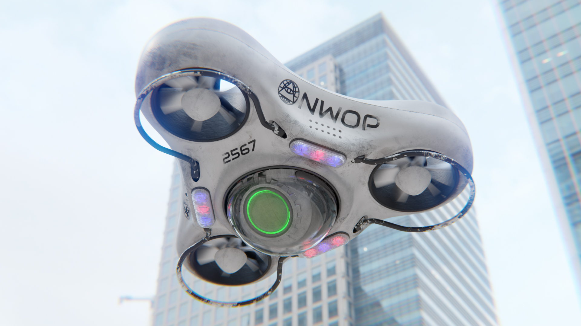 Drone | modelling/rendering: Blender 2.92